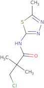 3-Chloro-2,2-dimethyl-N-(5-methyl-1,3,4-thiadiazol-2-yl)propanamide