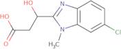 3-(6-Chloro-1-methyl-1H-benzimidazol-2-yl)-3-hydroxypropanoic acid
