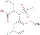 2-[(5-Chloro-2-methoxyphenyl)(methylsulfonyl)amino]butanoic acid