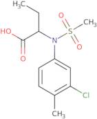 2-[(3-Chloro-4-methylphenyl)(methylsulfonyl)amino]butanoic acid