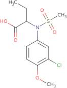 2-[(3-Chloro-4-methoxyphenyl)(methylsulfonyl)amino]butanoic acid