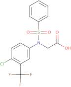 N-[4-Chloro-3-(trifluoromethyl)phenyl]-N-(phenylsulfonyl)glycine