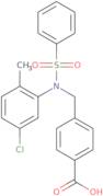 4-{[(5-Chloro-2-methylphenyl)(phenylsulfonyl)amino]methyl}benzoic acid