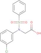 N-(3-Chlorophenyl)-N-(phenylsulfonyl)glycine