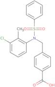 4-{[(3-Chloro-2-methylphenyl)(phenylsulfonyl)amino]methyl}benzoic acid