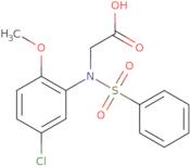 N-(5-Chloro-2-methoxyphenyl)-N-(phenylsulfonyl)glycine