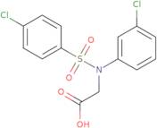 N-(3-Chlorophenyl)-N-[(4-chlorophenyl)sulfonyl]glycine