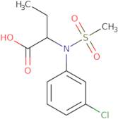 2-[(3-Chlorophenyl)(methylsulfonyl)amino]butanoic acid