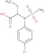 2-[(4-Chlorophenyl)(methylsulfonyl)amino]butanoic acid