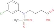 4-[(3-Chlorophenyl)(methylsulfonyl)amino]butanoic acid