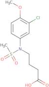 4-[(3-Chloro-4-methoxyphenyl)(methylsulfonyl)amino]butanoic acid