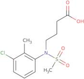 4-[(3-Chloro-2-methylphenyl)(methylsulfonyl)amino]butanoic acid