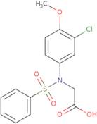 N-(3-Chloro-4-methoxyphenyl)-N-(phenylsulfonyl)glycine