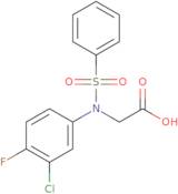 N-(3-Chloro-4-fluorophenyl)-N-(phenylsulfonyl)glycine