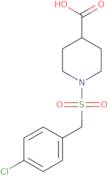 1-[(4-Chlorobenzyl)sulfonyl]piperidine-4-carboxylic acid