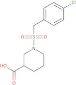 1-[(4-Chlorobenzyl)sulfonyl]piperidine-3-carboxylic acid