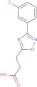 3-[3-(3-Chlorophenyl)-1,2,4-oxadiazol-5-yl]propanoic acid