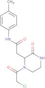 2-[1-(Chloroacetyl)-3-oxopiperazin-2-yl]-N-(4-methylphenyl)acetamide