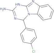 4-(4-Chlorophenyl)-1,4-dihydro[1,3,5]triazino[1,2-a]benzimidazol-2-amine