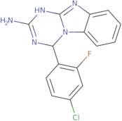 4-(4-Chloro-2-fluorophenyl)-1,4-dihydro[1,3,5]triazino[1,2-a]benzimidazol-2-amine