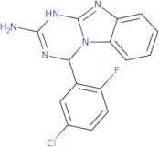 4-(5-Chloro-2-fluorophenyl)-1,4-dihydro[1,3,5]triazino[1,2-a]benzimidazol-2-amine