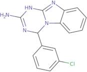 4-(3-Chlorophenyl)-1,4-dihydro[1,3,5]triazino[1,2-a]benzimidazol-2-amine