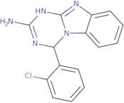 4-(2-Chlorophenyl)-1,4-dihydro[1,3,5]triazino[1,2-a]benzimidazol-2-amine