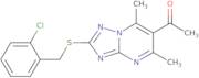 1-{2-[(2-Chlorobenzyl)thio]-5,7-dimethyl[1,2,4]triazolo[1,5-a]pyrimidin-6-yl}ethanone