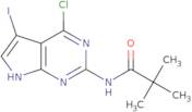 N-(4-chloro-5-iodo-7H-pyrrolo[2,3-d]pyrimidin-2-yl)pivalamide
