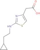 2-(2-[(2-Cyclopropylethyl)amino]-1,3-thiazol-4-yl)acetic acid