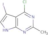 4-Chloro-5-iodo-2-methyl-7H-pyrrolo[2,3-d]pyrimidine