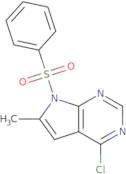 4-Chloro-6-methyl-7-(phenylsulfonyl)-7H-pyrrolo[2,3-d]pyrimidine