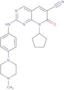 8-Cyclopentyl-7,8-dihydro-2-[[4-(4-methyl-1-piperazinyl)phenyl]amino]-7-oxo-pyrido[2,3-d]pyrimidine-6-carbonitrile