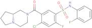 4-Chloro-2-fluoro-N-(2-fluorophenyl)-5-[[(8aR)-hexahydropyrrolo[1,2-a]pyrazin-2(1H)-yl]carbonyl]benzenesulfonamide