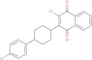 trans-2-Chloro-3-[4-(4-chlorophenyl)cyclohexyl]-1,4-naphthalenedione