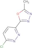 3-Chloro-6-(5-methyl-1,3,4-oxadiazol-2-yl)pyridazine