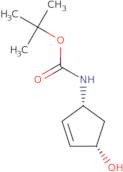 Carbamic acid, [(1R,4S)-4-hydroxy-2-cyclopenten-1-yl]-, 1,1-dimethylethyl