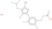 2-Chloro-5-(4-chloro-5-difluoromethoxy-1-methylpyrazol-3-yl)-4-fluorophenoxyacetic acid monohydrate