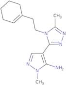 4-{4-[2-(1-Cyclohexenyl)ethyl]-5-methyl-4H-1,2,4-triazol-3-yl}-1-methyl-1H-pyrazol-5-amine