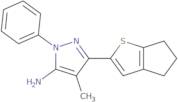 3-{4H,5H,6H-Cyclopenta[b]thiophen-2-yl}-4-methyl-1-phenyl-1H-pyrazol-5-amine