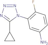 3-(5-Cyclopropyl-1H-1,2,3,4-tetrazol-1-yl)-4-fluoroaniline