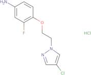 4-[2-(4-Chloro-1H-pyrazol-1-yl)ethoxy]-3-fluoroaniline