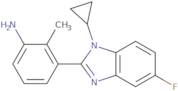 3-(1-Cyclopropyl-5-fluoro-1H-1,3-benzodiazol-2-yl)-2-methylaniline