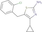 5-[(2-Chlorophenyl)methyl]-4-cyclopropyl-1,3-thiazol-2-amine