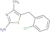 5-[(2-Chlorophenyl)methyl]-4-methyl-1,3-thiazol-2-amine