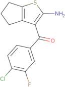 3-(4-Chloro3-fluorobenzoyl)-4H,5H,6H-cyclopenta[B]thiophen-2-amine