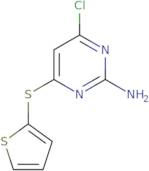 4-Chloro-6-(2-thienylsulfanyl)-2-pyrimidinamine