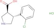 (+/-)-trans-4-(2-Chlorophenyl)pyrrolidine-3-carboxylic acid HCl