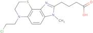 4-(6-(2-Chloroethyl)-3-methyl-3,6,7,8-tetrahydroimidazo[4’,5’:5,6]benzo[1,2-b][1,4]thiazin-2-yl)butanoic Acid