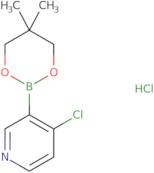 4-Chloro-3-(5,5-dimethyl-1,3,2-dioxaborinan-2-yl)pyridine, HCl